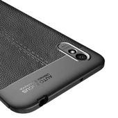 Xiaomi Redmi 9A Kılıf Deri Tarzı Niss Silikon Case - 8