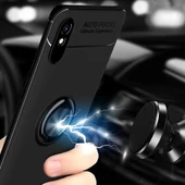 Xiaomi Redmi 9A Kılıf Yüzüklü Magnetli Ravel Case - 4