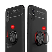 Xiaomi Redmi 9A Kılıf Yüzüklü Magnetli Ravel Case - 5