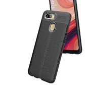 Oppo A12 Kılıf Deri Tarzı Niss Silikon Case - 11