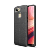 Oppo A12 Kılıf Deri Tarzı Niss Silikon Case - 12