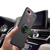 Oppo A12 Kılıf Yüzüklü Magnetli Ravel Case - 3