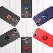 Oppo A12 Kılıf Yüzüklü Magnetli Ravel Case - 7