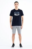 TOMMY LİFE Lacivert Yazı Baskılı O Yaka Standart Kalıp Erkek T-Shirt - 88174 - 1