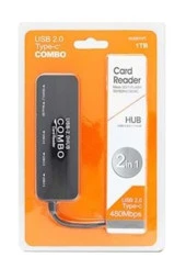 Hadron HD192 2in1 USB 2.0 Hub + Kart Okuyucu thumbnail 2