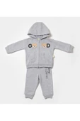 Bebek Kapüşonlu Ceket ve Pantolon Takımı, %100 Organik Pamuk, Bebek ve Yenidoğan Serisi - CSY8004 - 5