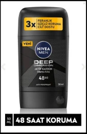 Nivea Men Deep Dimension Aktif Karbon Stick Deodorant 50 ml - 1