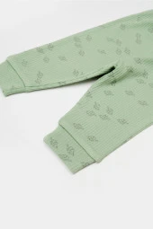 Bebek 3’lü Takım (Pantolon, Uzun Kol T-shirt, Şapka), %50 Modal Kumaş - %50 Organik Pamuk, Bebek ve Yenidoğan Serisi - CSYM25503 - 7