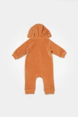 Bebek Kapüşonlu Fermuarlı Tulum, %80 Organik Pamuk & %20 Polyester, Bebek ve Yenidoğan Serisi - CSYK6044 - 3