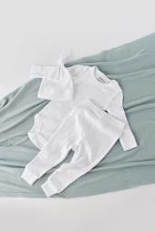 Bebek Pantolon & Uzun Kollu Body & Şapka Takımı, Bebek ve Yenidoğan Serisi - CSYM22511 thumbnail 2