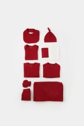 Bebek 10 Parça Set, %100 Organik Pamuk, Bebek ve Yenidoğan Serisi, Hastane Çıkışı Seti - CSY5111 - 5