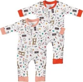 Organik 2'li Fermuarlı Tulum - 1