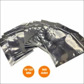 Npo ESD7612 76*127mm 10¹¹ohm 0,076mm Kalınlık Antistatik ESD Kilitli Poşet 100'lü Paket - 1