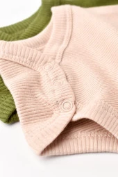 Bebek 2 Parça Uzun Kollu Body, %50 Modal Kumaş - %50 Organik Pamuk, Bebek ve Yenidoğan Serisi - CSYM11312 - 5