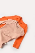 Bebek 2 Parça Uzun Kollu Body, %50 Modal Kumaş - %50 Organik Pamuk, Bebek ve Yenidoğan Serisi - CSYM11314 - 2