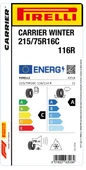 Pirelli 215/75R16 C 116R Carrıer Wınter Kış C-A-70 Hafif Ticari Lastiği (Üretim Yılı: 2023) - 2