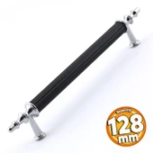 Erciyes Kulp Mobilya Mutfak Dolabı Çekmece Dolap Kulpları Kapak Kulpu Kulbu Siyah 128 mm Metal thumbnail 1