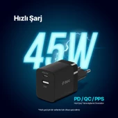 ttec SmartCharger Duo PD 45W Seyahat Hızlı Şarj Aleti USB-C+USB-A - 8