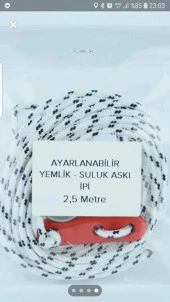 Ayarlanabilir Yemlik Suluk Aski İpi 5 Adet - 1