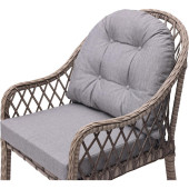 Grassgarden Defne 2+1+1 Alüminyum Üzeri Örgü Rattan Bahçe Balkon Mobilyası - 6