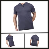 Uyguna-Yakala Antrasit (600303) Alpinist Stratus Erkek Polo T-shirt-TSH.434 - 1