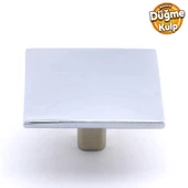 Prizma Düğme Kulp Mobilya Mutfak Dolabı Çekmece Dolap Kulpu Kulbu Kulpları Metal Krom Tek Vidalı - 1