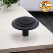 Prizma Kulp Mobilya Mutfak Çekmece Dolabı Dolap Kulpları Kapak Kulpu Kulbu Metal Siyah Tek Vidalı thumbnail 1