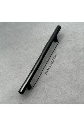 Helen Mat Siyah Tv Ünitesi Vestiyer Yatak Odası Mutfak Dolap Çekmece Kulpu 224 Mm 10 Adet thumbnail 2