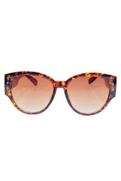 MARMORİS Kadın  Kalın Desenli Güneş Gözlüğü MAR-0039 - 1