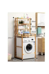 Wooden Women World Doğal Ahşap Banyo Çamaşır Makinesi Rafi Üst Dolap Toplayıcı Düzenleyici - 1