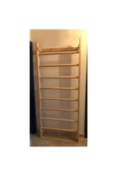 Wooden Women World Doğal Ahşap Fızık Tedavi Barı & Tırmanma Merdiveni & Egzersiz Barı (75*200) - 1