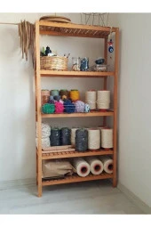 Wooden Women World Ahşap Stand Çiçeklik Saksılıksılık Raf Dolap - 2