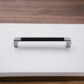 Side Kulp Mobilya Mutfak Dolabı Çekmece Dolap Kulpları Kapak Kulpu Kulbu Siyah 160 mm Metal - 7