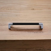 Side Kulp Mobilya Mutfak Dolabı Çekmece Dolap Kulpları Kapak Kulpu Kulbu Siyah 160 mm Metal - 6