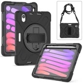 MobaxAksesuar Apple iPad Mini 7 (A17 Pro) Mini 6 Kılıf Defender Askılı Zırhlı Tank Case 2021-2024 - 2
