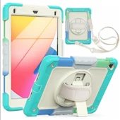 Apple iPad Pro 9.7" Kılıf Renkli Strap Zırh Case A1673 A1674 A1675 - 8