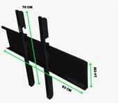 Kamosonic 80" Inç - 203 Ekran Tv- Lcd-led-monitör Televizyon Sabit Duvar Askı Aparatı - Metal thumbnail 1