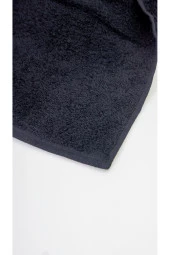 %100 Pamuk Baş Havlusu 50x90 200 Gr Siyah (1 Adet) thumbnail 1