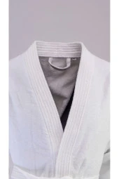 %100 Pamuk Bornoz Kadife Kimono Yaka - 2