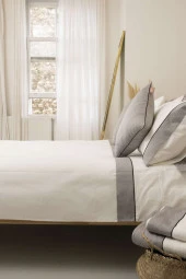 %100 Pamuk 100 Tel Percale Saten Kumaş Çift Kişilik Nevresim Takımı Neptune - 4