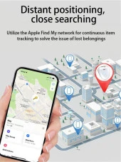 Locator Bluetooth Takip Cihazı Smart Tracker Beyaz APPLE MFI ONAYLI Smart Tag Su geçirmez - 11