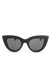 MARMORİS Kalın Çerçeveli Tasarım Cat Eye Mat Siyah Kadın Güneş Gözlüğü MAR-0066 - 2