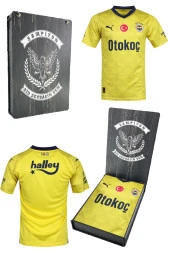 Fenerbahçe Orijinal 23/24 Sarı Forma Hediyelik Ahşap Kutulu - 1
