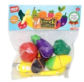 Birlik Oyuncak URT007 PVC 5 Meyveli Kesilebilen Sebze Meyve thumbnail 1