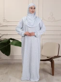 %100 Pamuk Başörtülü Tek Parça Namaz Elbisesi thumbnail 2