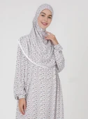 %100 Pamuk Başörtülü Tek Parça Namaz Elbisesi thumbnail 3