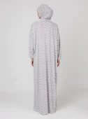 %100 Pamuk Başörtülü Tek Parça Namaz Elbisesi thumbnail 2