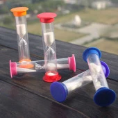 1 DAKİKA Oyun İçin Mini Plastik Kum Saati 8 cm 2 Adet 1 DAKİKA - 7