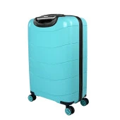 Bagacar Ultra Hafif Kırılmaz Silikon Kabin Bo y Valiz Mint+ETİKET HEDİYELİ! - 4