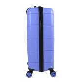 Bagacar Ultra Hafif Kırılmaz Silikon 3lü Set Valiz Lila+ETİKET HEDİYELİ! - 4